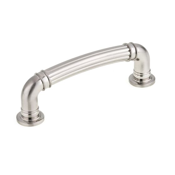 Traditional Metal Pull - 96 mm - Brushed Nickel