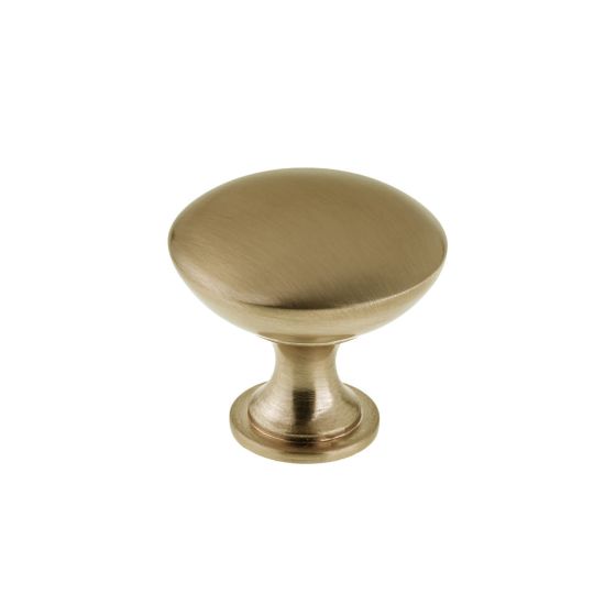 Flared Base Contemporary Metal Knob - Champagne Bronze