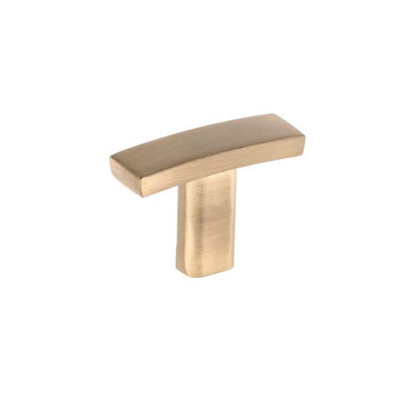 Bouton transitionnel en métal, champagne bronze
