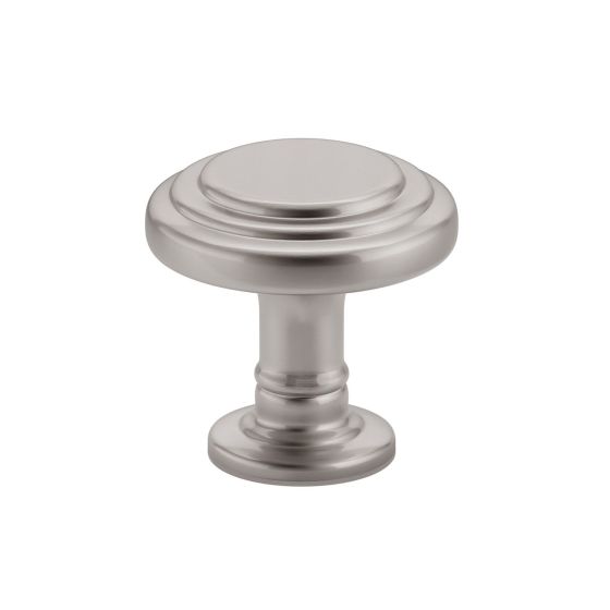 Round Metal Knob - Brushed Nickel