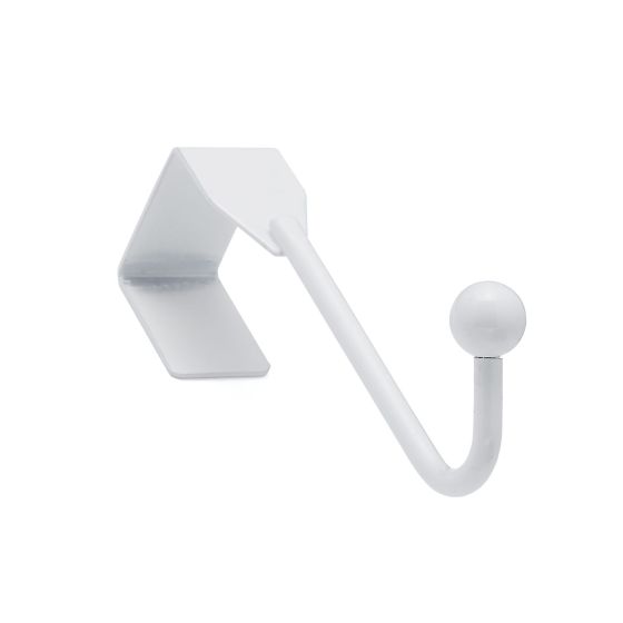 Crochet utilitaire sur porte, blanc