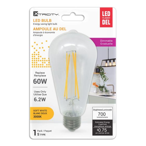 LED Bulb - Type S - 60 W - Soft White