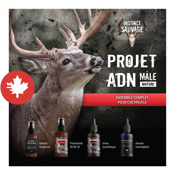Complete Kit for Mature Male Deer - DNA Project - 210 ml