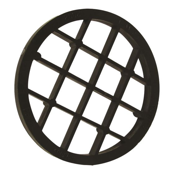 Grillages de sortie Système 636 en PVC FGV, mâle, 3", noir