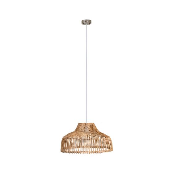 Luminaire suspendu avec abat-jour en rotin, 40 cm