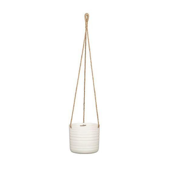 Cache-pot suspendu, laine douce, 14 cm