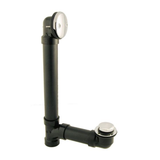 ABS Waste & Overflow with Clicker Stopper (Tip Toe) - Chrome