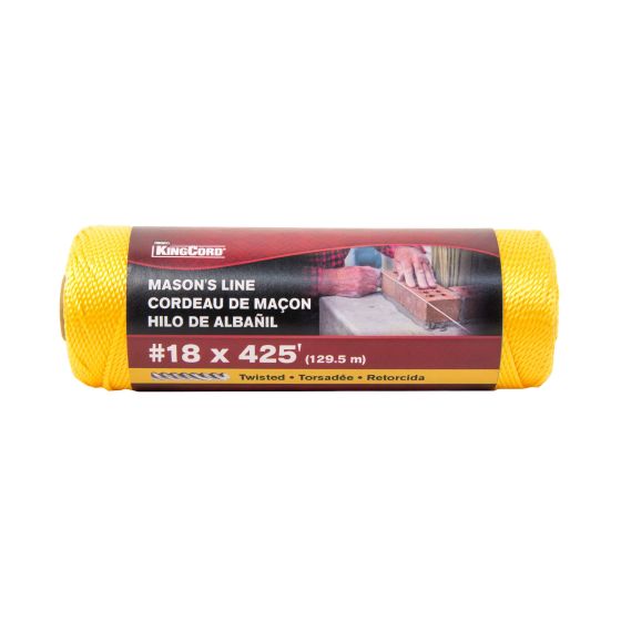Twisted Polypropylene Mason's Line - Spool - Gold - #18 x 425'