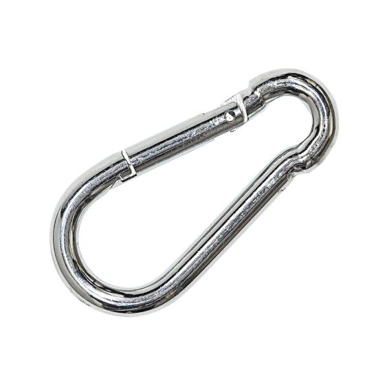 Mousqueton de sécurité galvanisé, 3 1/8"