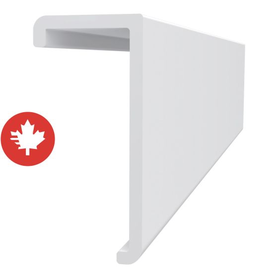 Moulure supérieure SlatWall, blanc, 8'