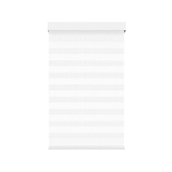 Toile alternée sans cordon, blanc, 33" x 72"