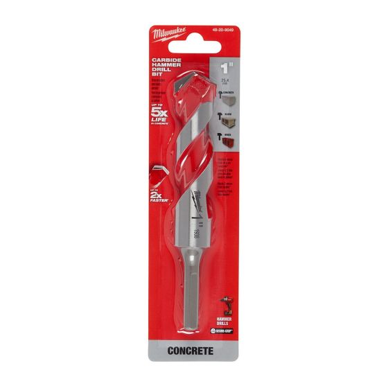 Carbide Hammer Drill Bit - 1" X 4" X 6"