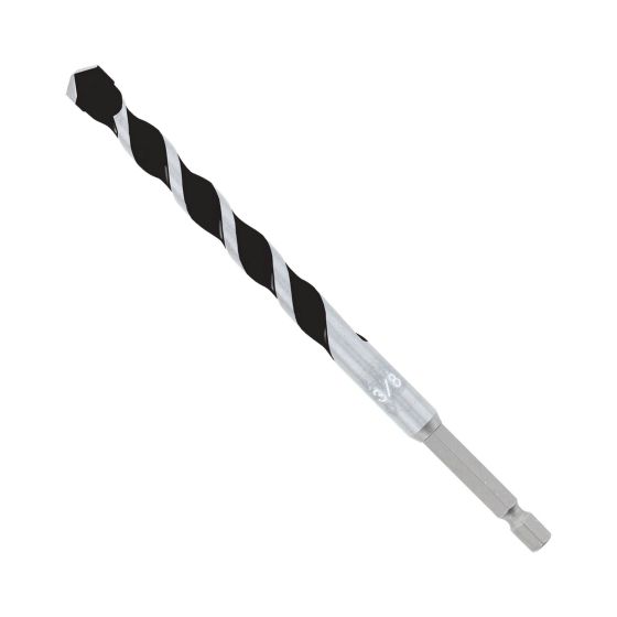 Foret multi-matériaux au carbure pour perceuse à percussion, 3/8" x 4" x 6"
