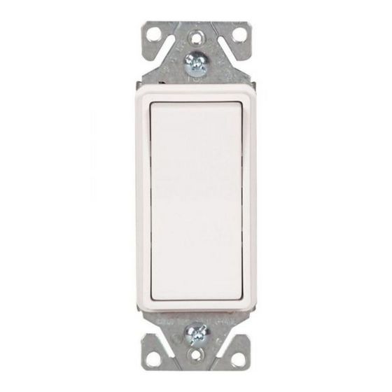 Interrupteur décoratif illuminé, 15 A, 120/277 V, unipolaire