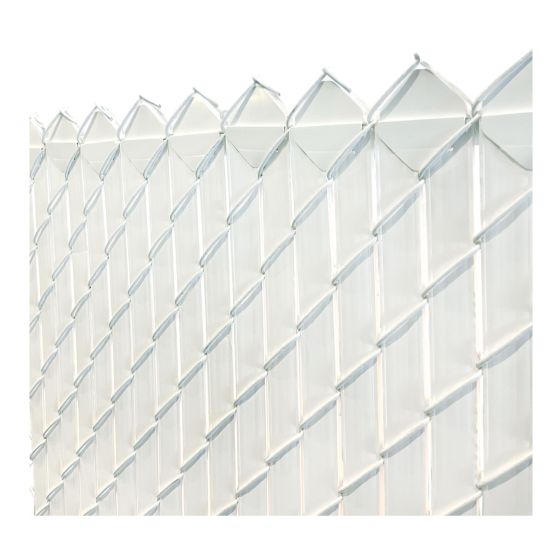 Vertical Privacy Slat for Link Fence - 6' - White - 80/Pkg