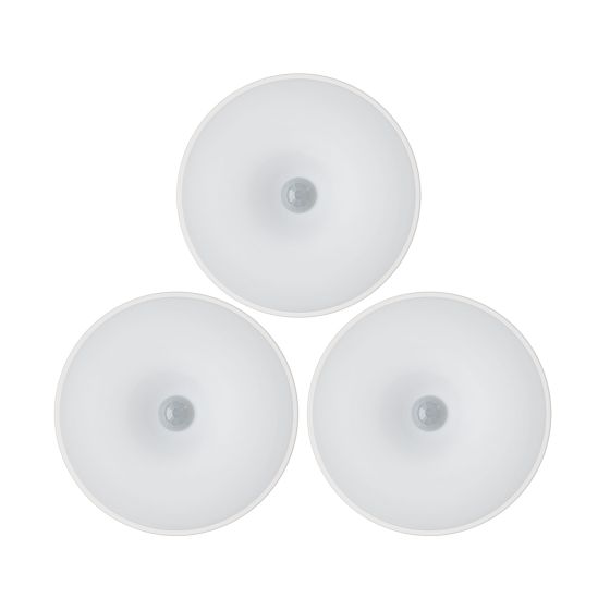 Rondelle DEL pour sous-comptoir, 0,8 W, 80 lm, blanc, 3/pqt