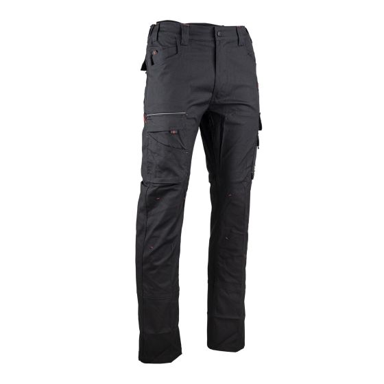Pantalon, Basalte, en tissu Canvas extensible, grandeur 28, noir