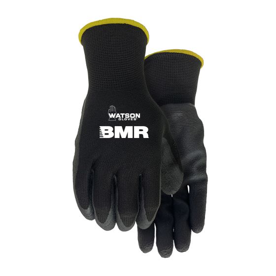 Nitrile Coated Gloves - Black - Small
