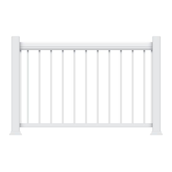 Modular Handrail - Legacy - White - 42" x 72"
