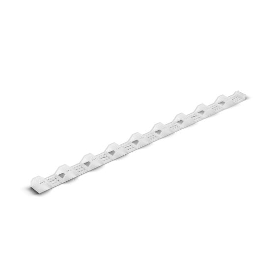 Closing Strip - Plastic - Scare - White - 6/Pkg - 24"
