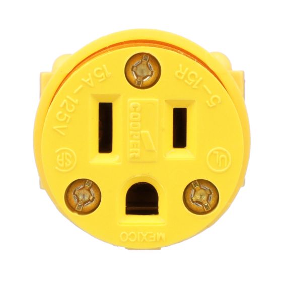 Connecteur en vinyle, jaune, 15 A
