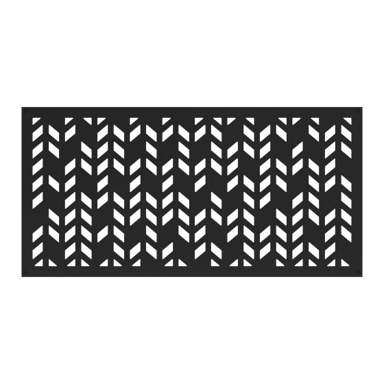 Decorative Panel - Aztek - Black - 2' x 4'