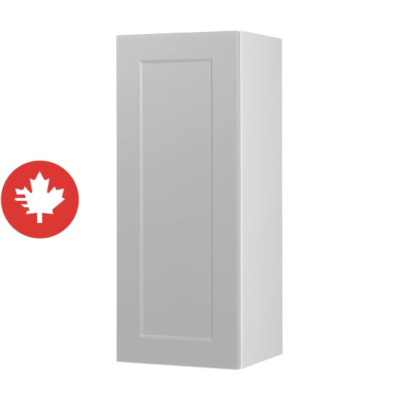 Caisson supérieur 1 porte, Shaker, gris, 12" x 30" x 12 1/2"