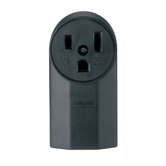 Prise de surface, noir, NEMA 6-50R, 50 A/250 V