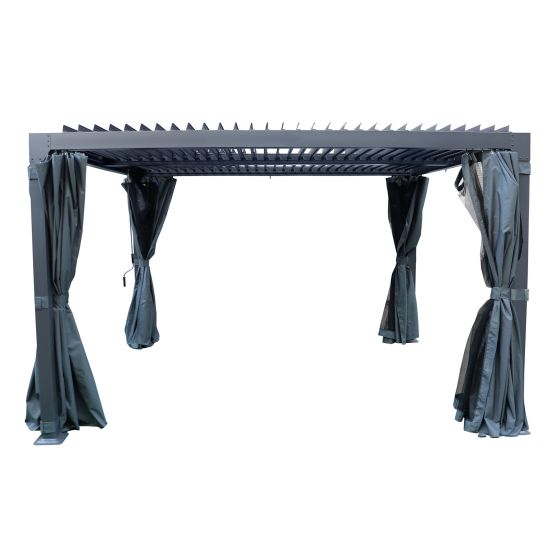 Louvered Pergola - Aluminium - 3 m x 3.6 m