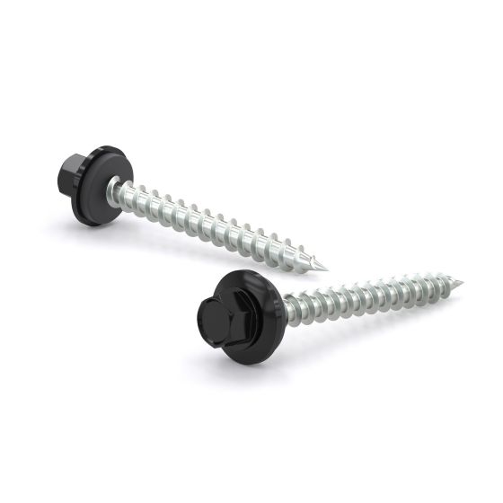 Roofing Screws - #9 x 1" - Self-Tapping - Type A - Black - 500/Pkg