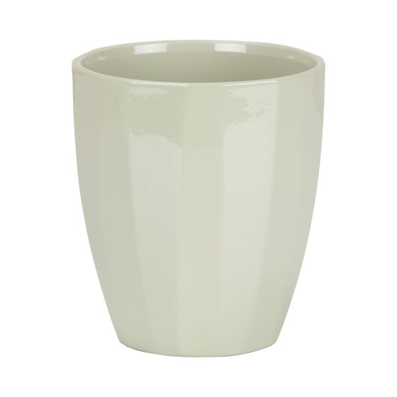 Cache-pot à orchidée, céramique, vert, 14 cm