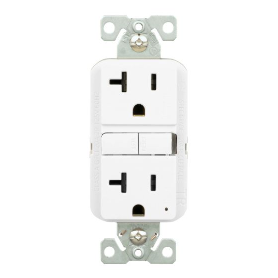 Eaton DDFT 20A 125V electrical socket - tamper-proof - decorator style – white