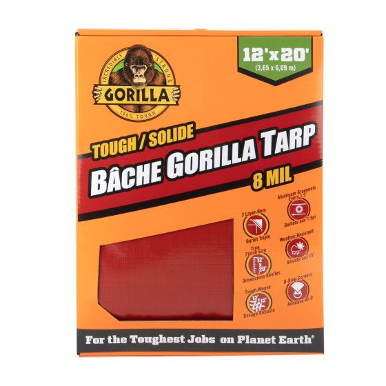Gorilla Solid Tarp - Red - 12' x 20'