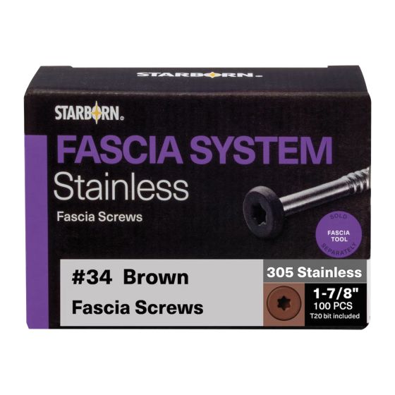 Vis pour planche Fascia, Trex, Spiced Rhum, 1 7/8", 100/pqt