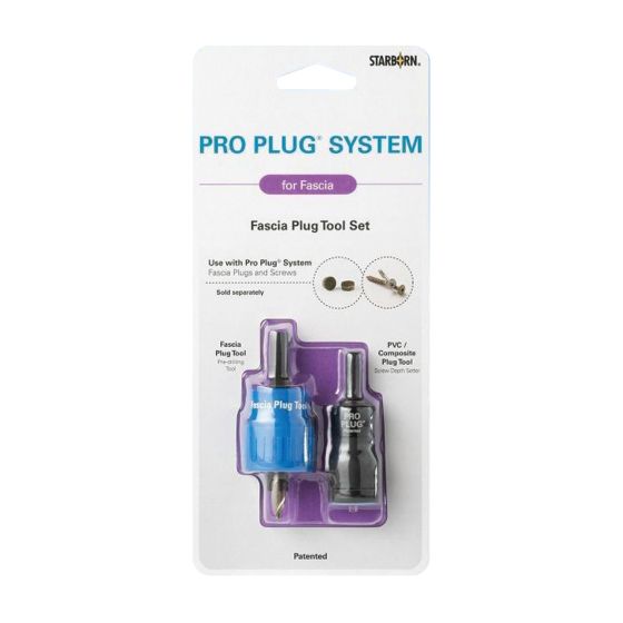 Ensemble d'outils Pro Plug pour fraisage perçage et vissage du fascia, Trex