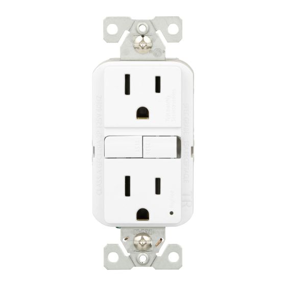 Prise double inviolable TR, DDTF, blanc