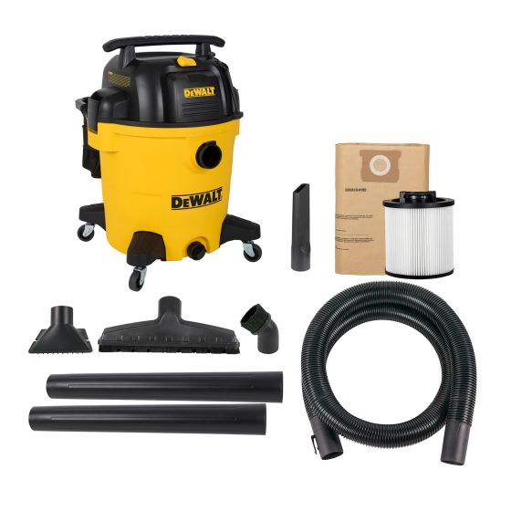 Aspirateur sec/humide, polyéthylène, 5,5 ch, 12 gal