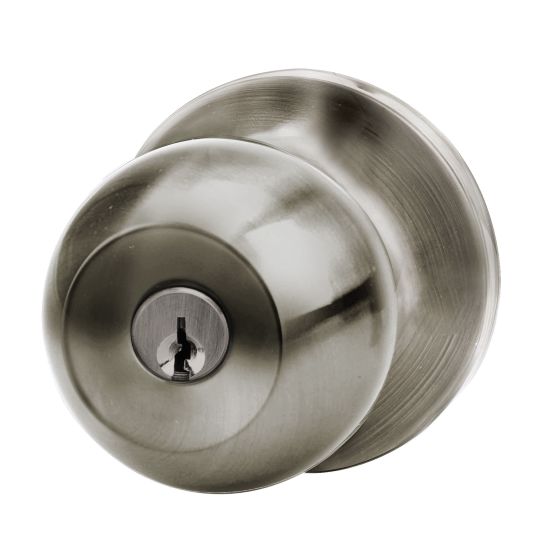 Poignée pour porte d'entrée, Hudson, nickel satiné