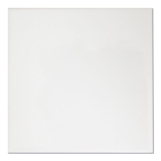 Ceramic Tile, Wall, Subway, White, Glossy, 6" x 6" - 76/pkg