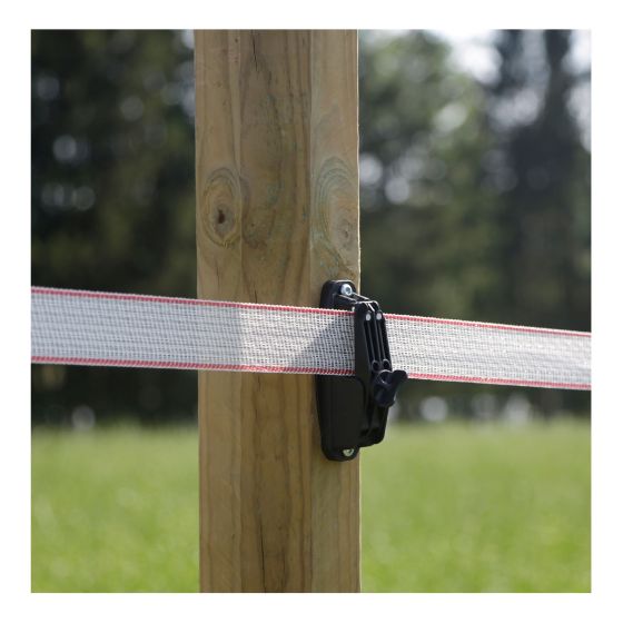 Isolateur ruban pour poteau, noir, 60/pqt