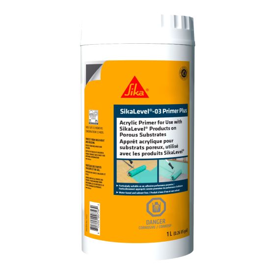 Apprêt acrylique pour substrats poreux, Level-03, Primer Plus, 1 l