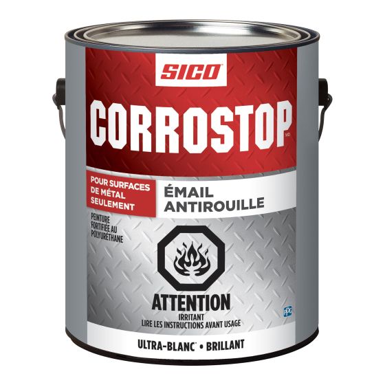 Anti-Rust Enamel - Corrostop - White - Gloss - 3.78 l