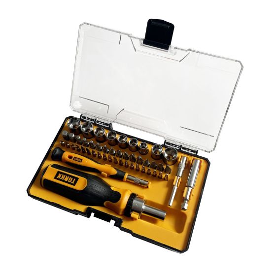 Ensemble de tournevis de précision + cliquet, 49 mcx