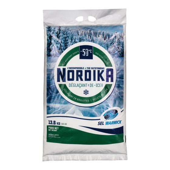 Déglaçant en boulettes, chlorure de calcium, -50°C, 13,6 kg