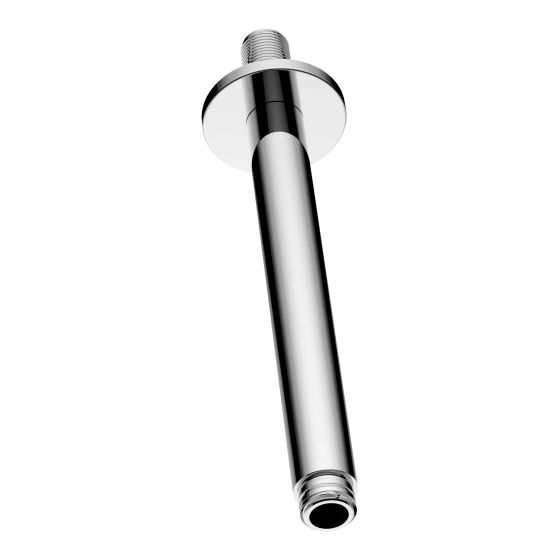 Rond Shower Arm And Flange - Chrome - 6"