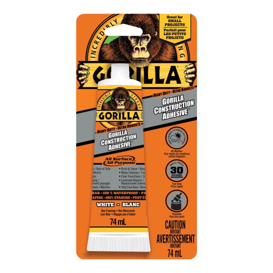 Gorilla Construction Adhesive - HD - 74 ml