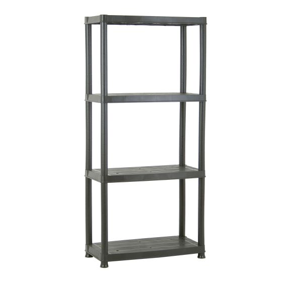 Primo Storage Unit - 4 Shelf - 24" x 51" x 12" - Black