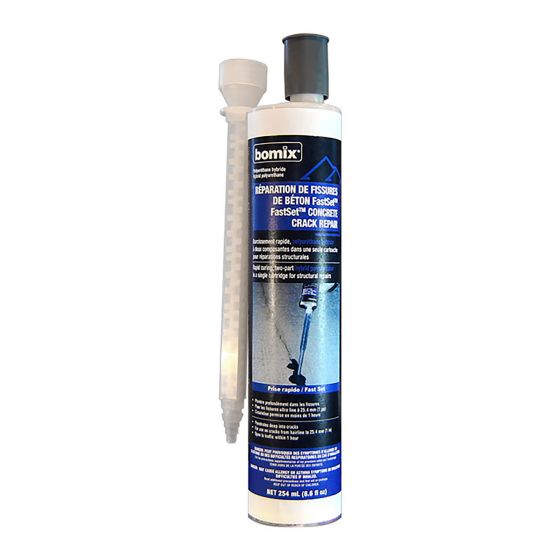 Réparateur de fissures de béton, Fastset, 254 ml