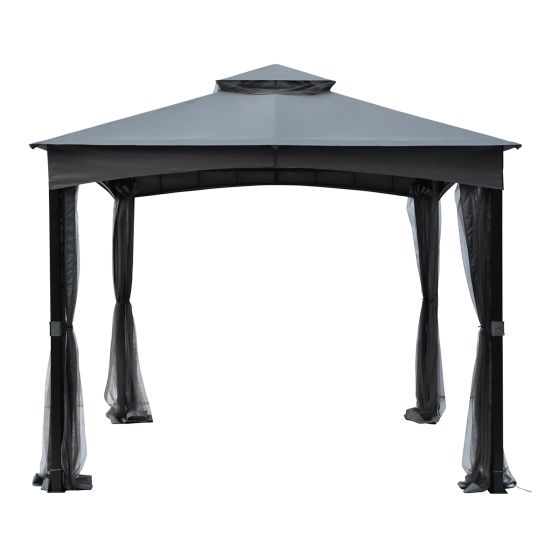 Gazebo à toit souple, 10’ x 10’