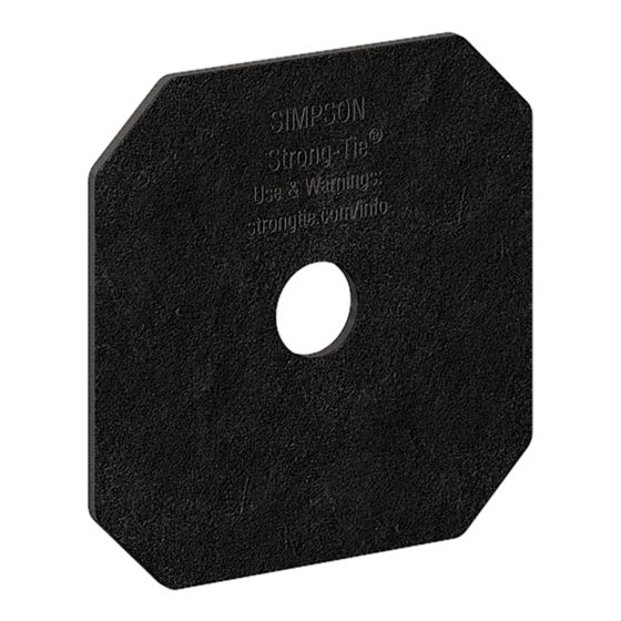 Decorative Washer - OA AV - Black - 4" x 4"
